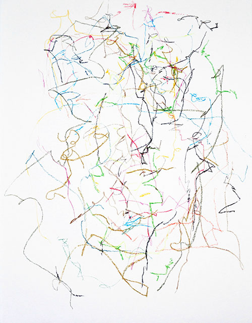 Arjan van Es, z.t., potlood en krijt op papier, 38,5 x 29,5 cm, € 295,-
