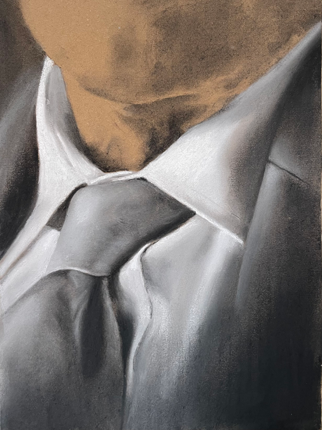 Ellen de Jong - Cardboard Skin #19 - White collar (2026)